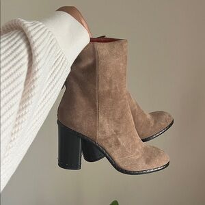 rag & bone Brown Suede Heeled Boots